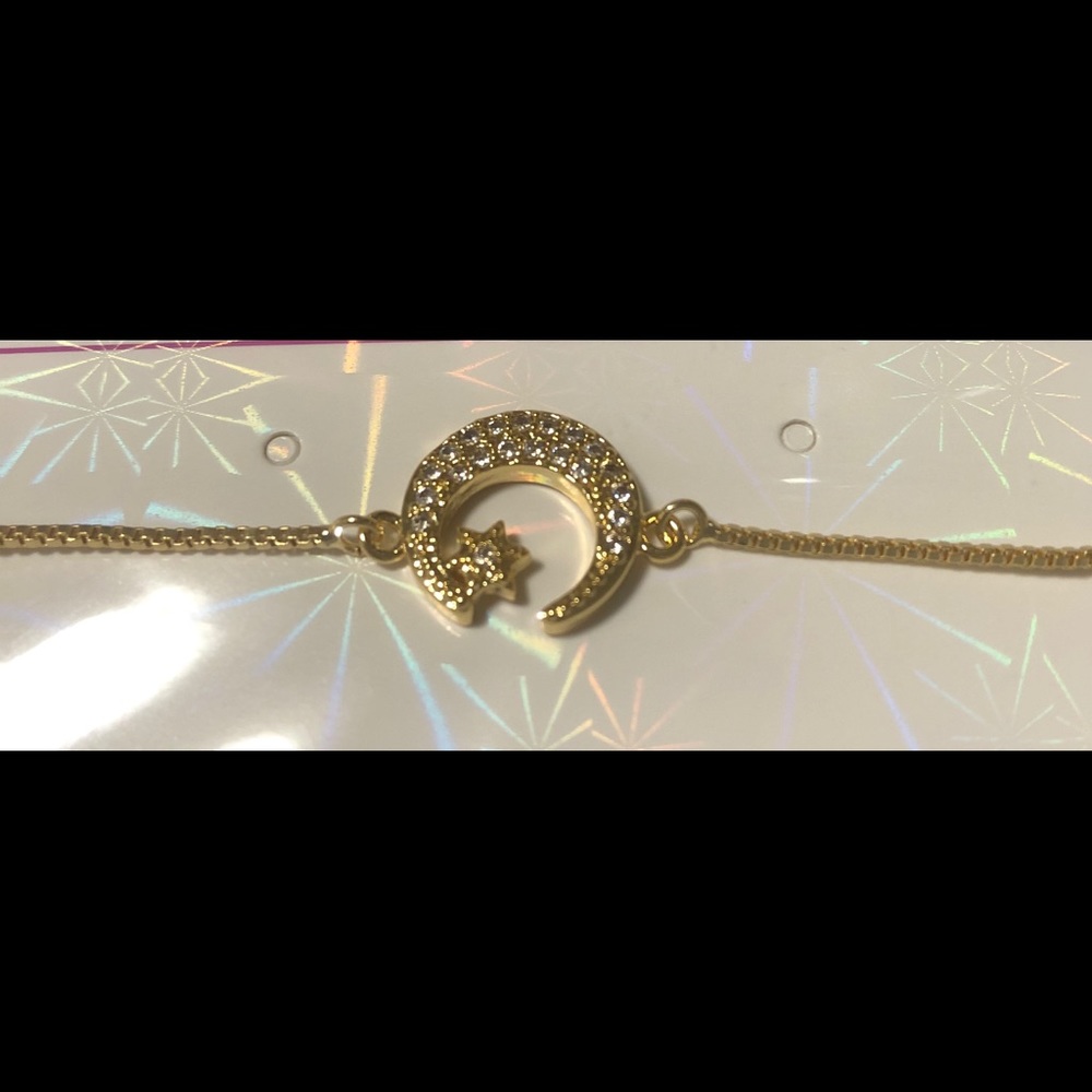 Gold plated adjustable bracelet